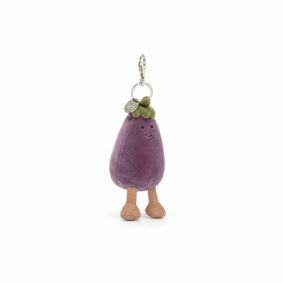 Jellycat Vivacious Vegetable Aubergine Tas Bedeltje | PB8630517